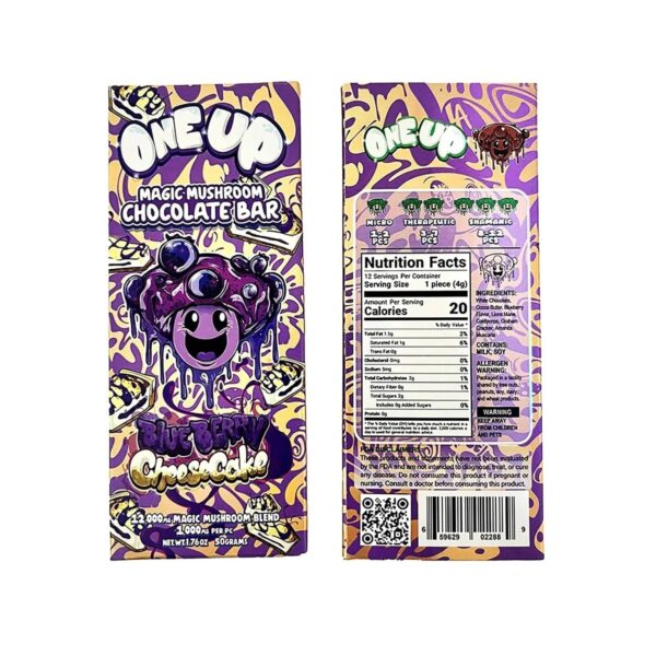 One up mushroom chocolate bar
